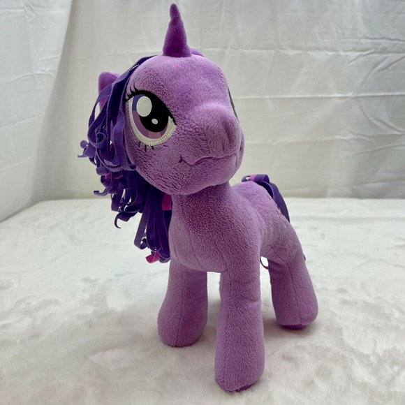 My Little Pony Twilight Sparkle 12" Plush Stuffed Toy Purple Pink Ribbon - Picture 1 of 11